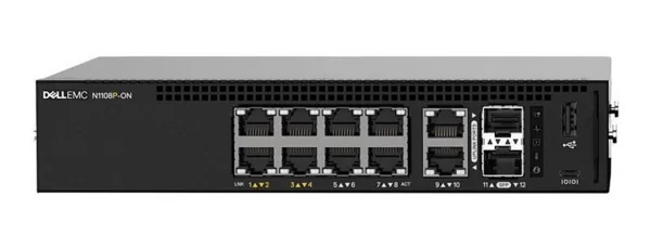 SWITCH DELL N1108P 8 PORTAS 10/100/1000 +2 SFP