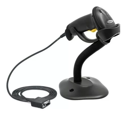 LS2208  LEITOR DE COD DE BARRAS SERIAL PRETO C/ PEDESTAL