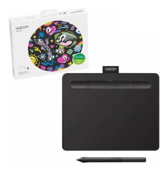 MESA DIGITALIZADORA WACOM BLUETOOTH SMALL BLACK (CTL4100WLK0)