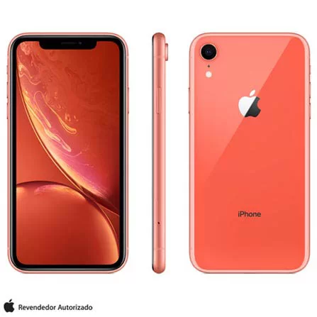 iPhone XR Apple Coral, 64GB Desbloqueado (MRY82BR/A)