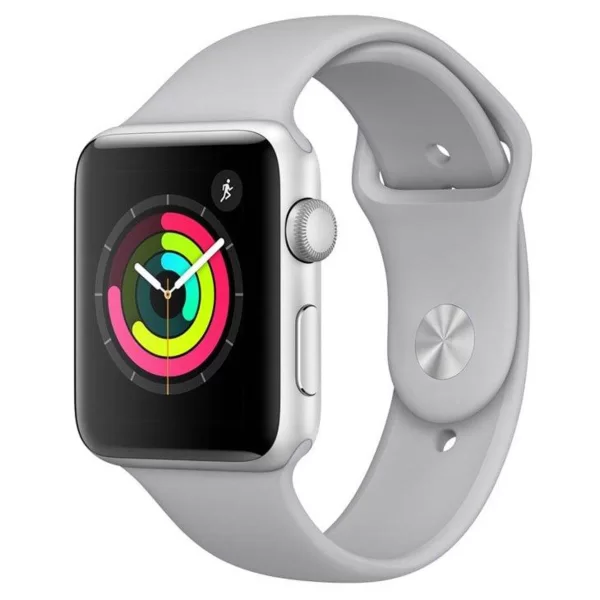 Apple Watch Series 3, GPS, 42 mm, Alumínio Prata, Pulseira Esportiva Névoa (MTF22BZ/A)