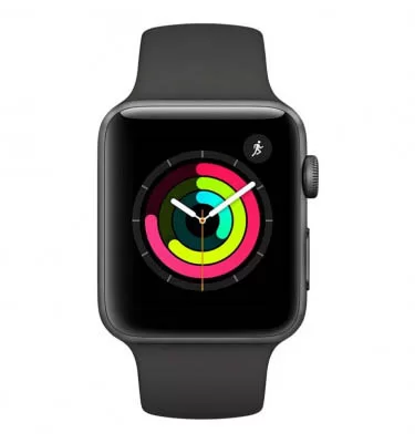 Apple Watch Series 3, GPS, 42 mm, Alumínio Cinza Espacial, Pulseira Esportiva Cinza (MTF32BZ/A)
