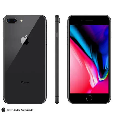 IPHONE 8 PLUS 128GB CINZA ESPACIAL (MX242BR/A)