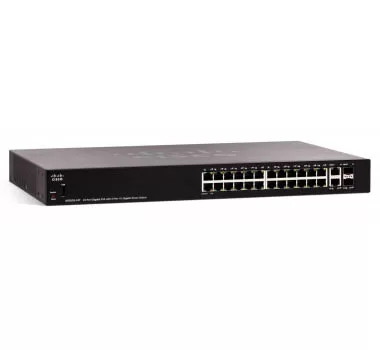 CISCO SWITCH SG250 COM 24 PORTA POE 1GB COM 2 PORTAS 1GB COBRE (SG250X-24P-K9-BR)