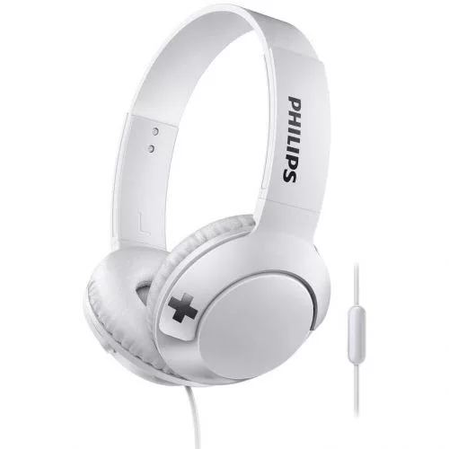 HEADPHONE PHILIPS BASS+ BRANCO (SHL3075WT)