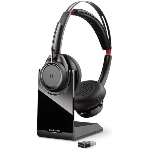 HEADSET BT DUPLO VOYAGER FOCUS B825M SENSOR ANC 30M DIST (202652-02)