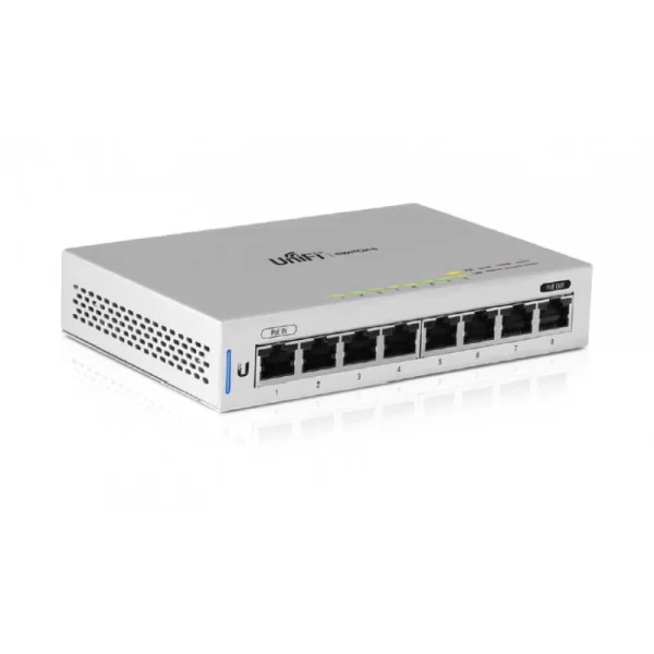 Switch UniFi Ubiquiti 8p RJ45 PoE (4p) - US-8-60W