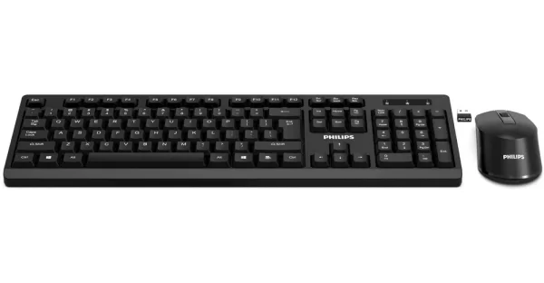 PHILIPS COMBO TECLADO E MOUSE WIRELESS SPT6501B (SPT6501B/FG)