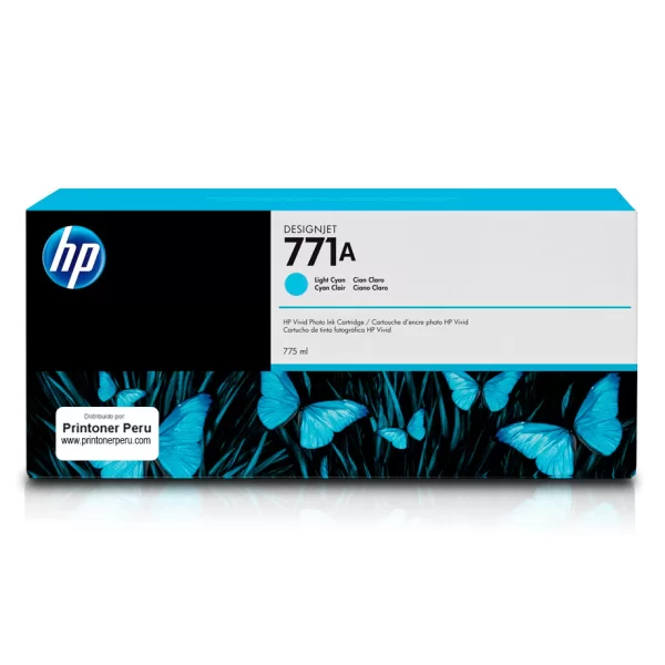 CARTUCHO PLOTTER HP 771A CIANO CLANO 775 ML UK (B6Y20A)