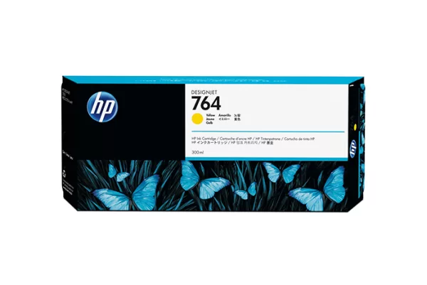 CARTUCHO PLOTTER HP 764 AMARELO 300 ML UK (C1Q15A)