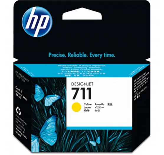 CARTUCHO PLOTTER HP 711 AMARELO 29 ML UK (CZ132AB)