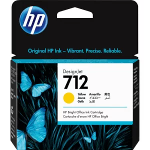 CARTUCHO PLOTTER HP 712 AMARELO 29 ML UK (3ED69A)