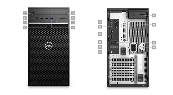 WORK DELL T3630 E-2124G WIN 10 PRO 16GB 1TB P1000 4GB 3 PROSUPPORT (210-APGI-16GB)