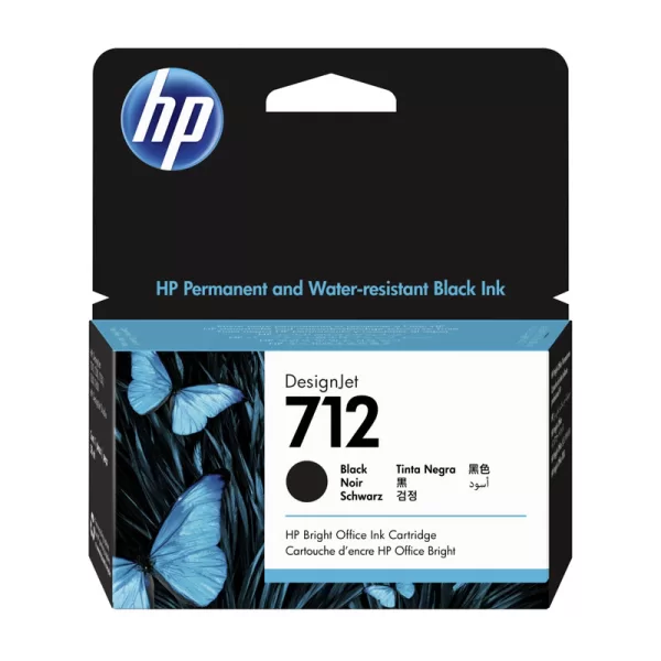 CARTUCHO PLOTTER HP 712 PRETO 80 ML UK (3ED71A)