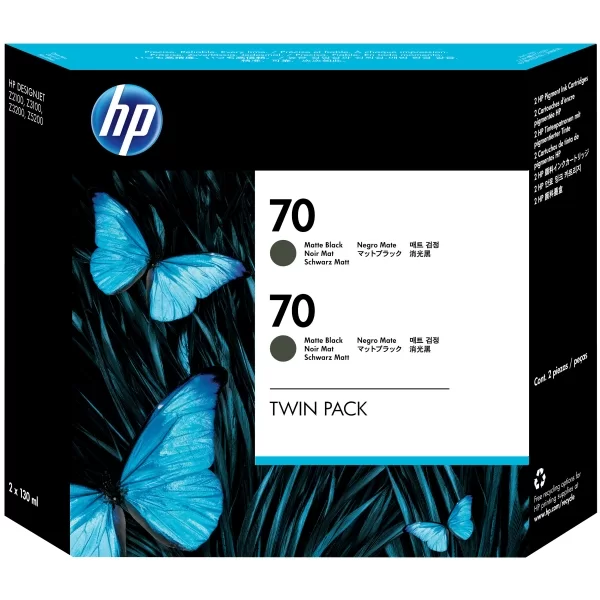 CARTUCHO PLOTTER HP 70 PRETO FOSCO 130 ML UK (C9448A)