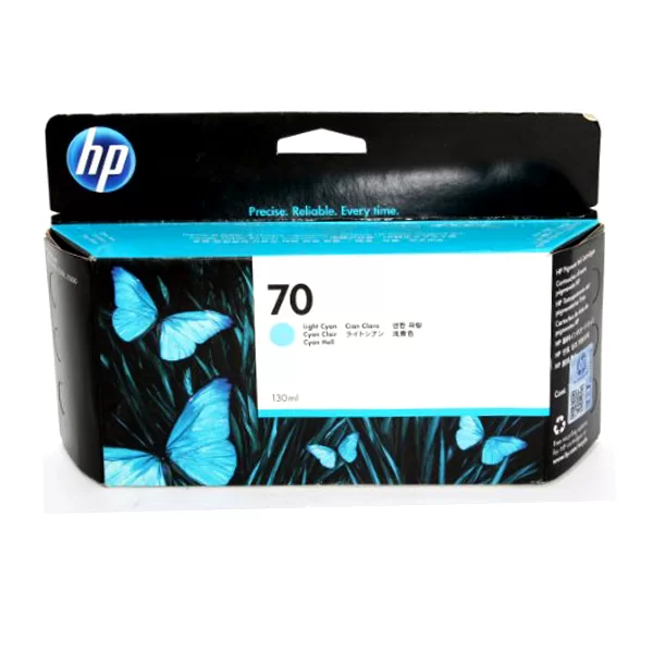 HP 70 LIGHT CYAN 130 ML INK CARTRIDGE PLUK (C9390A)