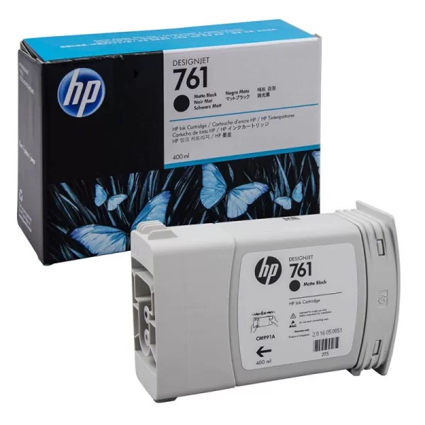 CARTUCHO PLOTTER HP 761 PRETO FOSCO 400 ML UK (CM991A)