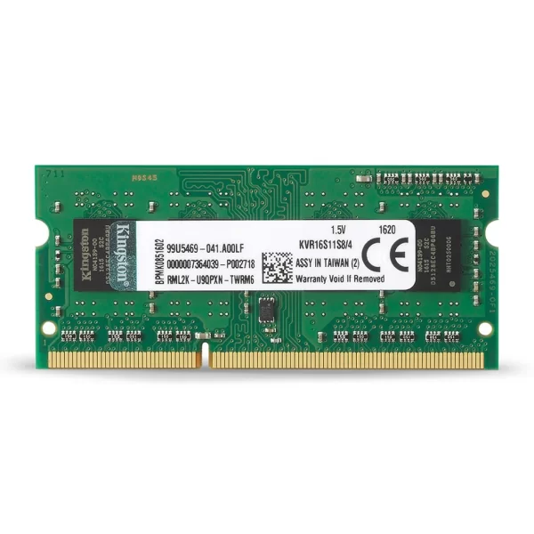MEMORIA KINGSTON 4GB 1600MHZ NOTEBOOK DDR3 CL11 (KVR16S11S8/4)