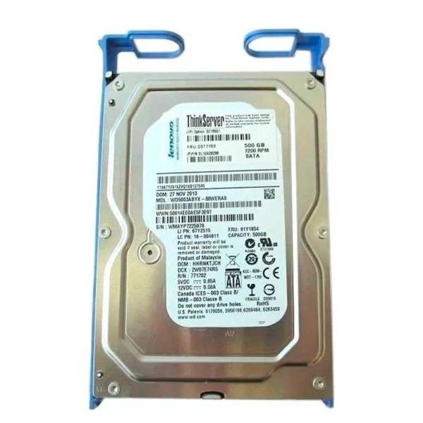 HDD 3.5 1TB 7.2K SATA 6GBPS HARD DRIVE STORAGE DEVICES (4XB0G88755)
